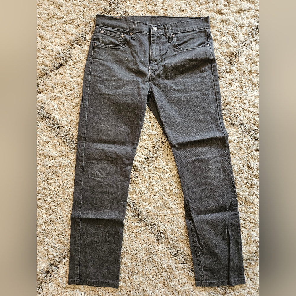 Levi's 502 Men's Mid Rise Taper Jeans Grey 33X32